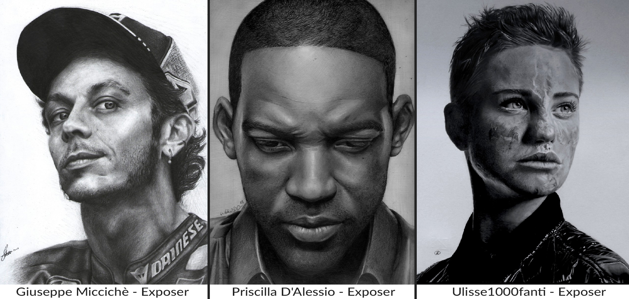 La sfida dietro al ritratto. Leggi l'articolo di expo4talent e scopri i ritratti fatti dai nostri exposer.