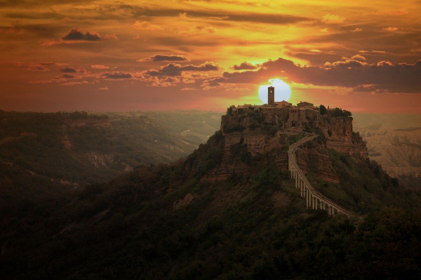 #expoviaggioinitalia a Civita di Bagnoregio, nel Lazio, con l'Exposer di expo4talent Vittorio Cipolla
