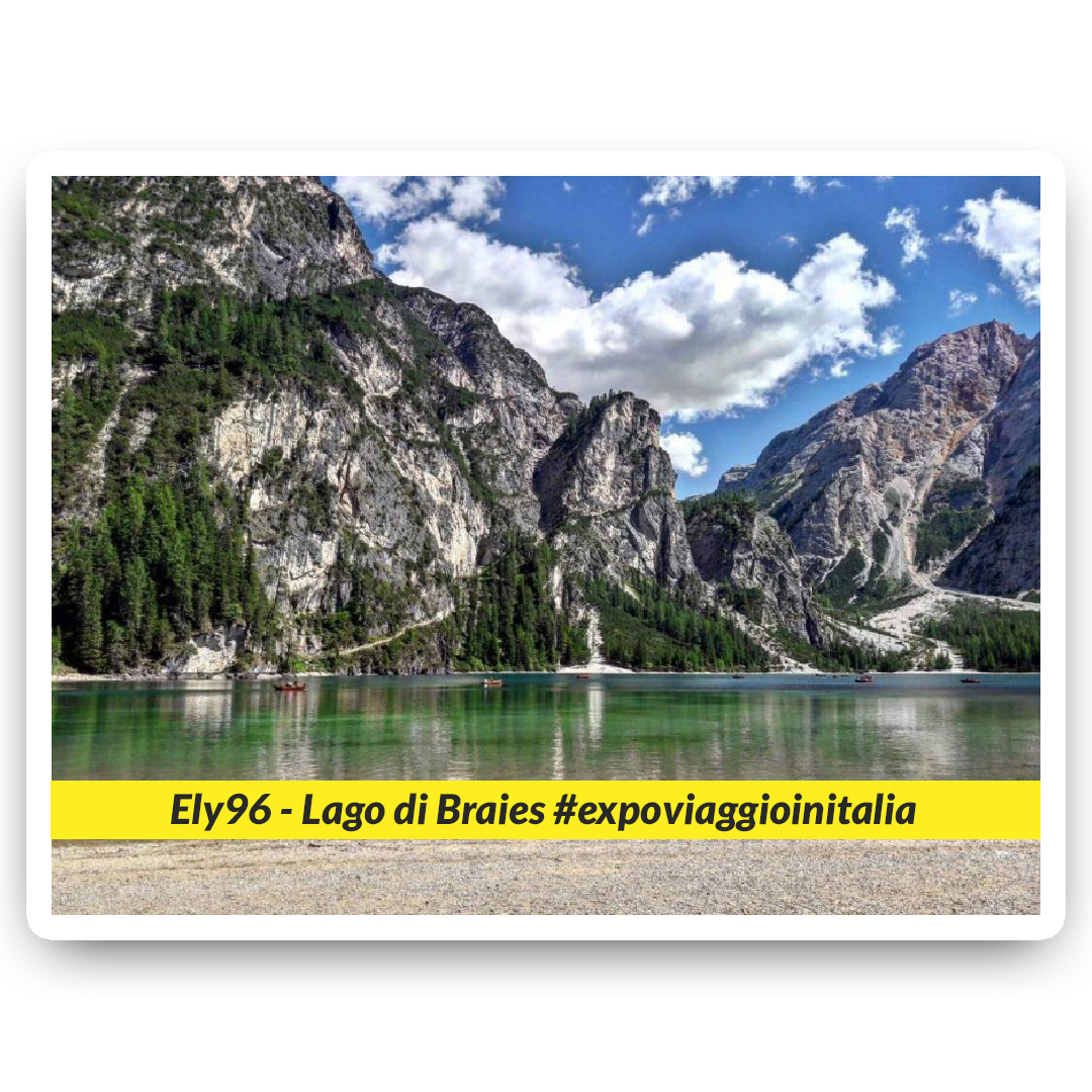 Lago di Braies nello scatto dell'exposer di expo4talent Ely 96, per #expoviaggioinitalia