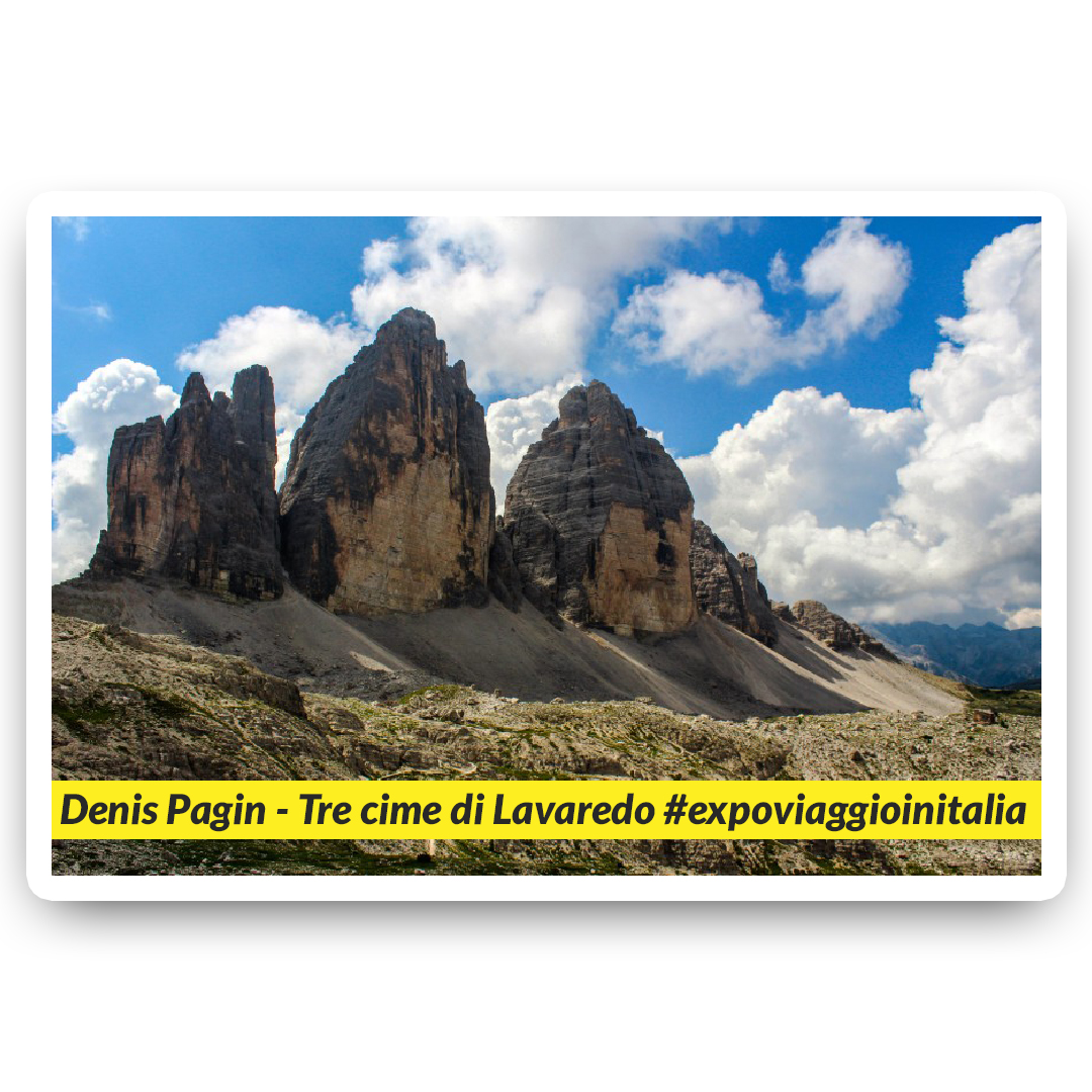 Tre Cime di Lavaredo nello scatto dell'exposer di expo4talent Denis Pagin, per #expoviaggioinitalia